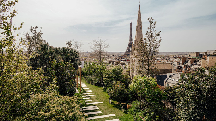 bulgari hotel paris penthouse private garden view