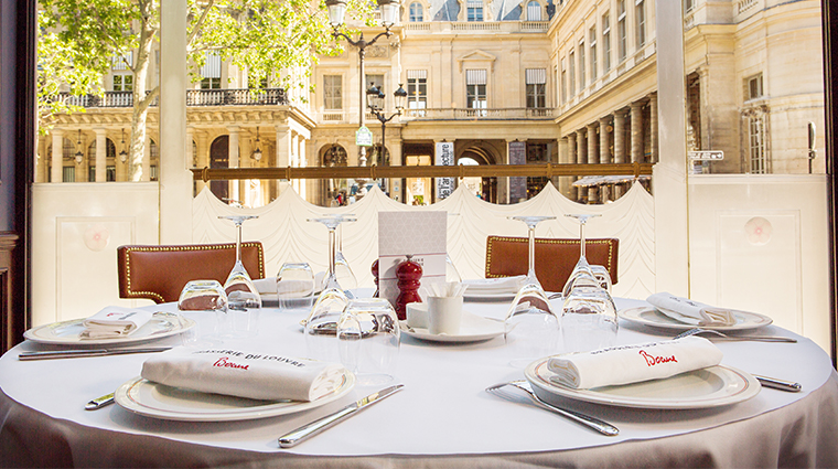 Hotel Du Louvre Brasserie Du Louvre Bocuse Table View