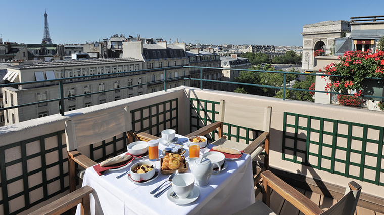 hotel napoleon paris terrace