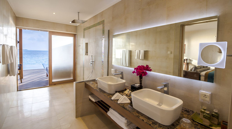 hurawalhi island resort Ocean Pool Villa Bathroom Interior