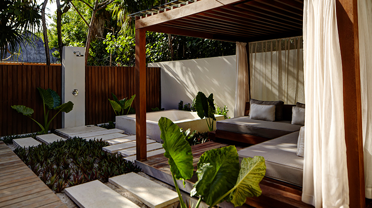 park hyatt maldives hadahaa outdoor shower