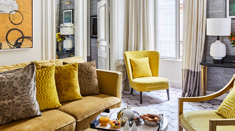 sofitel paris le faubourg prestige suite seating